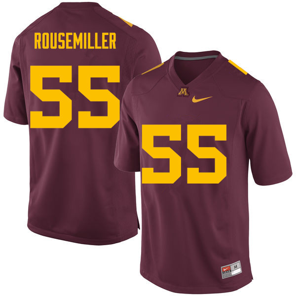 Men #55 Eric Rousemiller Minnesota Golden Gophers College Football Jerseys Sale-Maroon